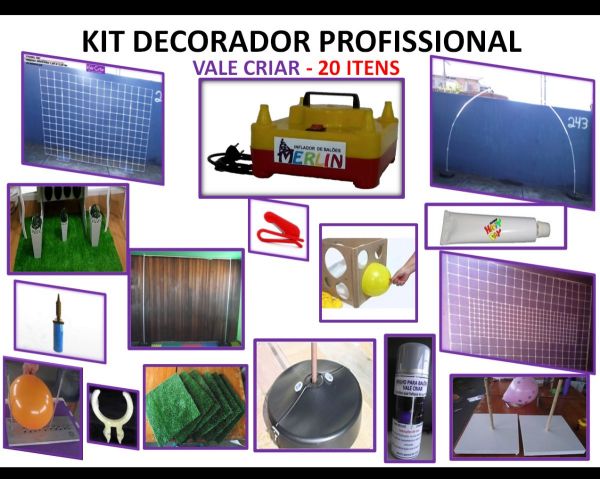 Kit Decorador Profissional 3: Tela Mágica, Balões, Provençal